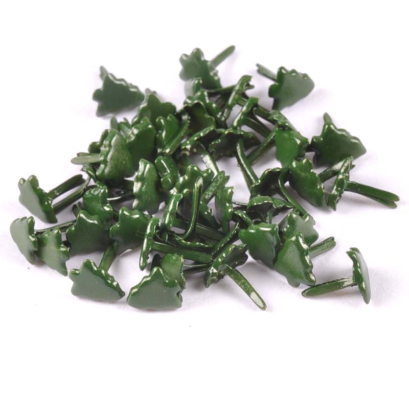 Christmas Craft Embellishment - 50 Stück Mini-Weihnachtsbaum-Bralads, Scrapbooking, Verschönerung, Verschluss,