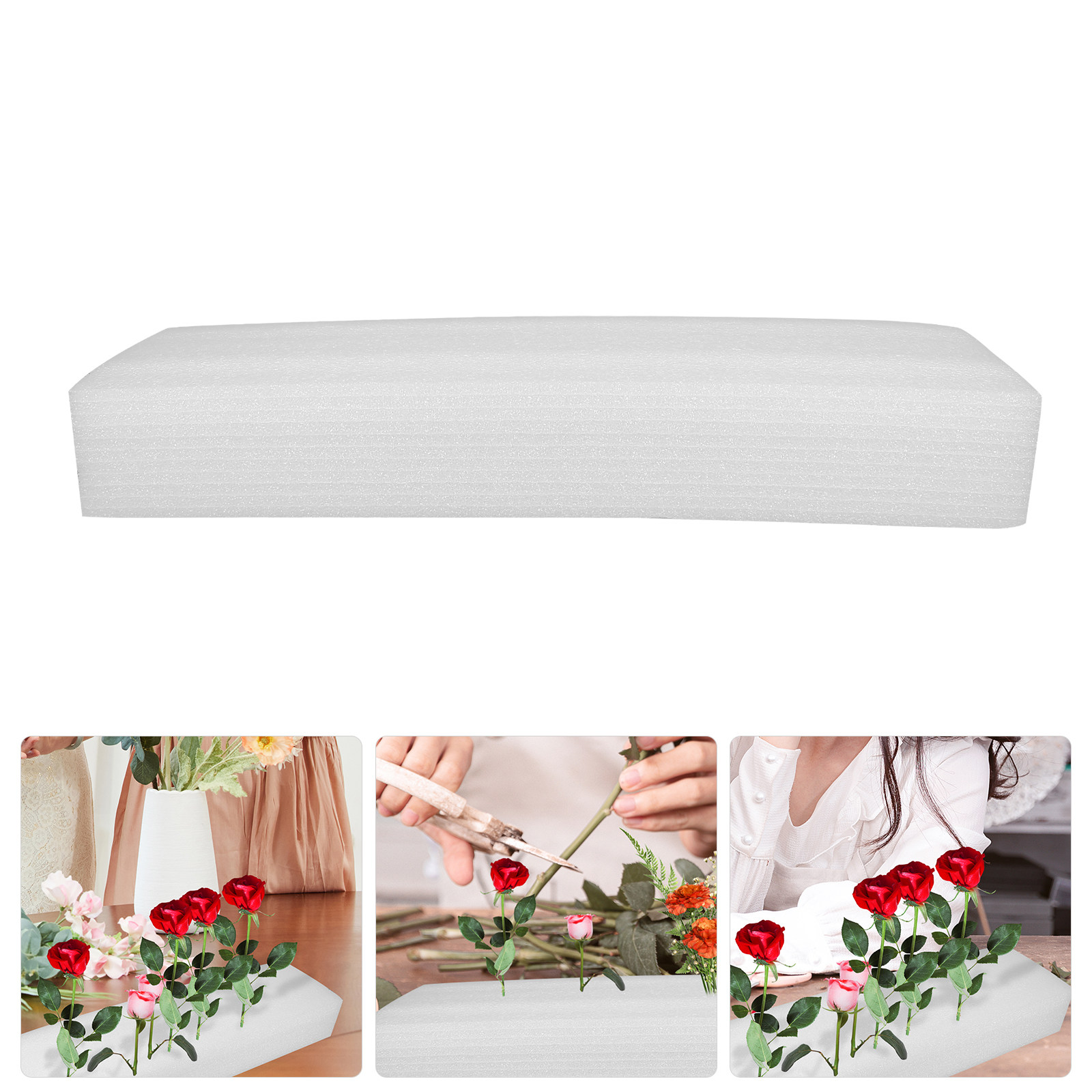 Embellishment Crafts - Schaumstoffblöcke für Bastelarbeiten, 50 cm, weiße