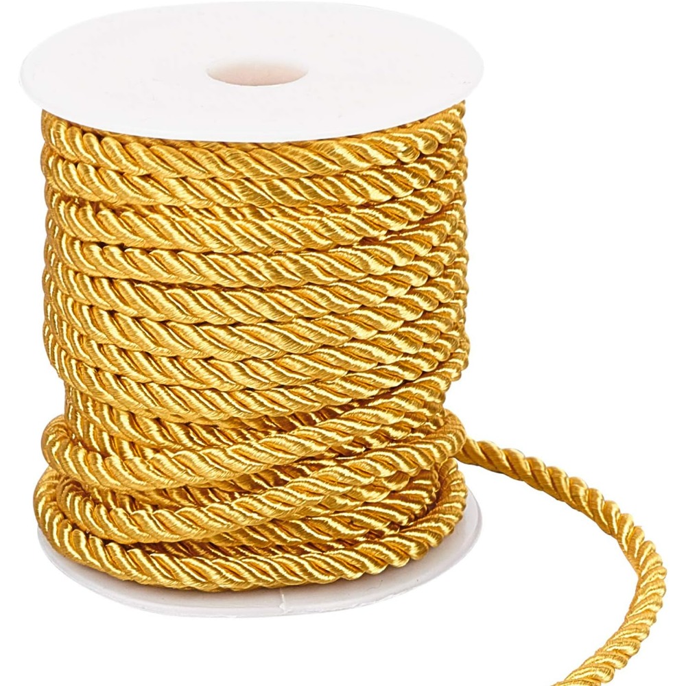 Cord Trim Twisted - 59 Fuß Goldschnur, 5 mm gedrehter