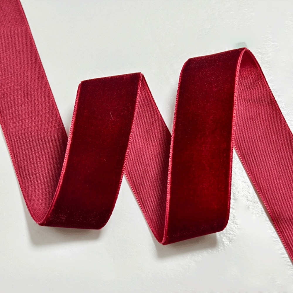 Velvet Ribbon Roll - 5 Yards/Rolle Samtband DIY 6/10/15/20/25/40 mm