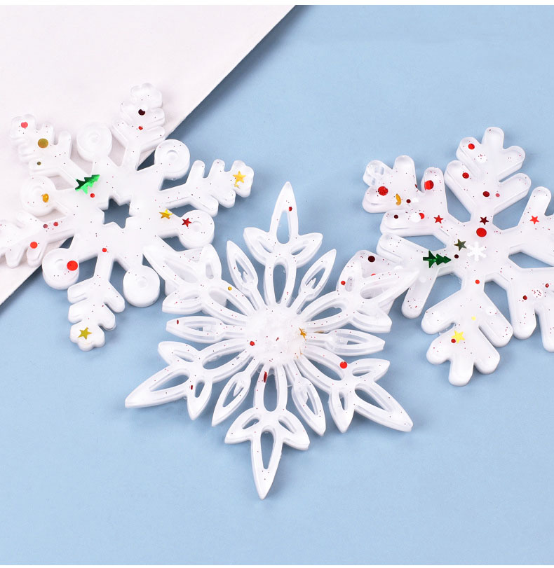 Christmas Craft Embellishment - Weihnachtliche Hohlschneeflocken-Ornament-Silikonform für Harz-Bastelarbeiten, Winter-DIY-Anhänger, weiche