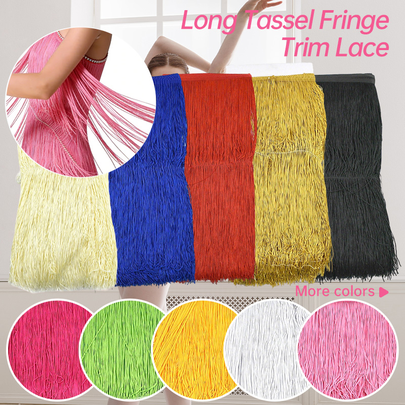 Fringe Ribbon Sewing - 2/5 Meter 50 cm lange Fransen-Quastenborte