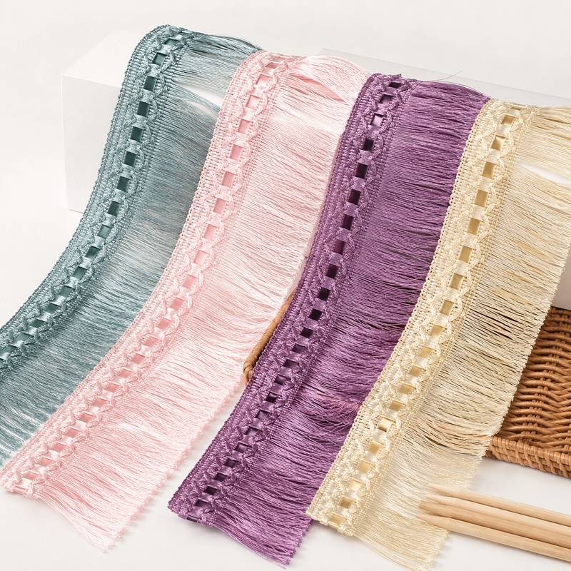 Fringe Ribbon Sewing - 2-10 Meter 10cm Nylon-Quastenborte für Vorhänge,