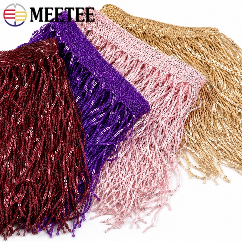 3/5 Yards 20cm Pailletten-Quas – Fringe Ribbon Sewing Bewertung und Preis