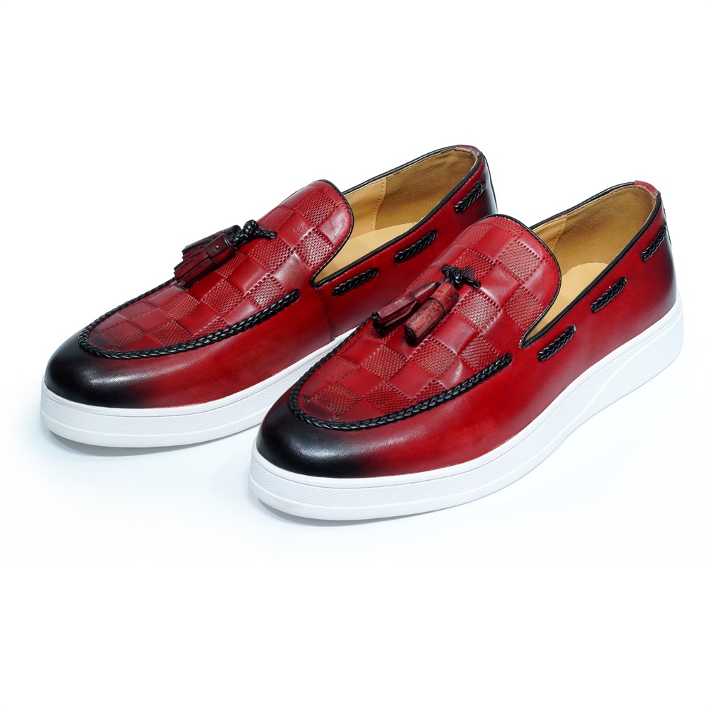 Luxus Herren Quaste Loafer Sch – Tassel Fringe Trim Bewertung und Preis