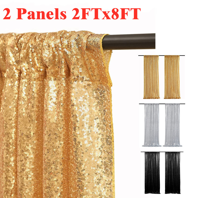 Gold-/silbrige Pailletten-Hint – Sequin Fabric Panel Bewertung und Preis