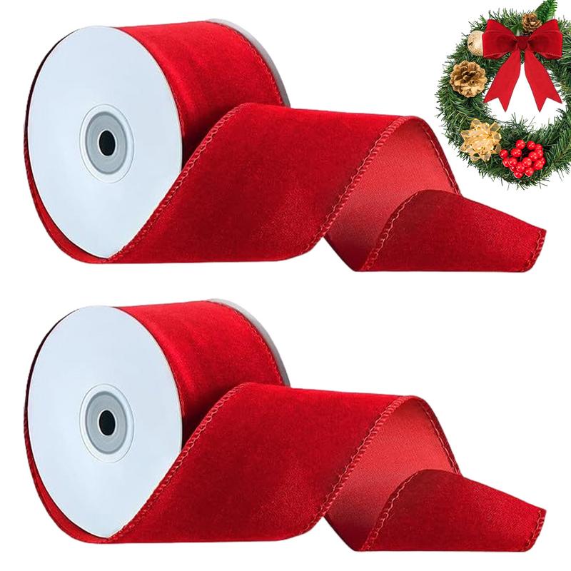 2-Rollen-Verpackung, verdrahte – Velvet Ribbon Roll Bewertung und Preis