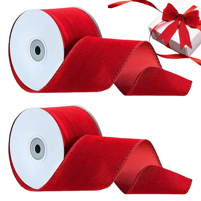 2-Rollen-Verpackung, verdrahte – Velvet Ribbon Roll Bewertung und Preis