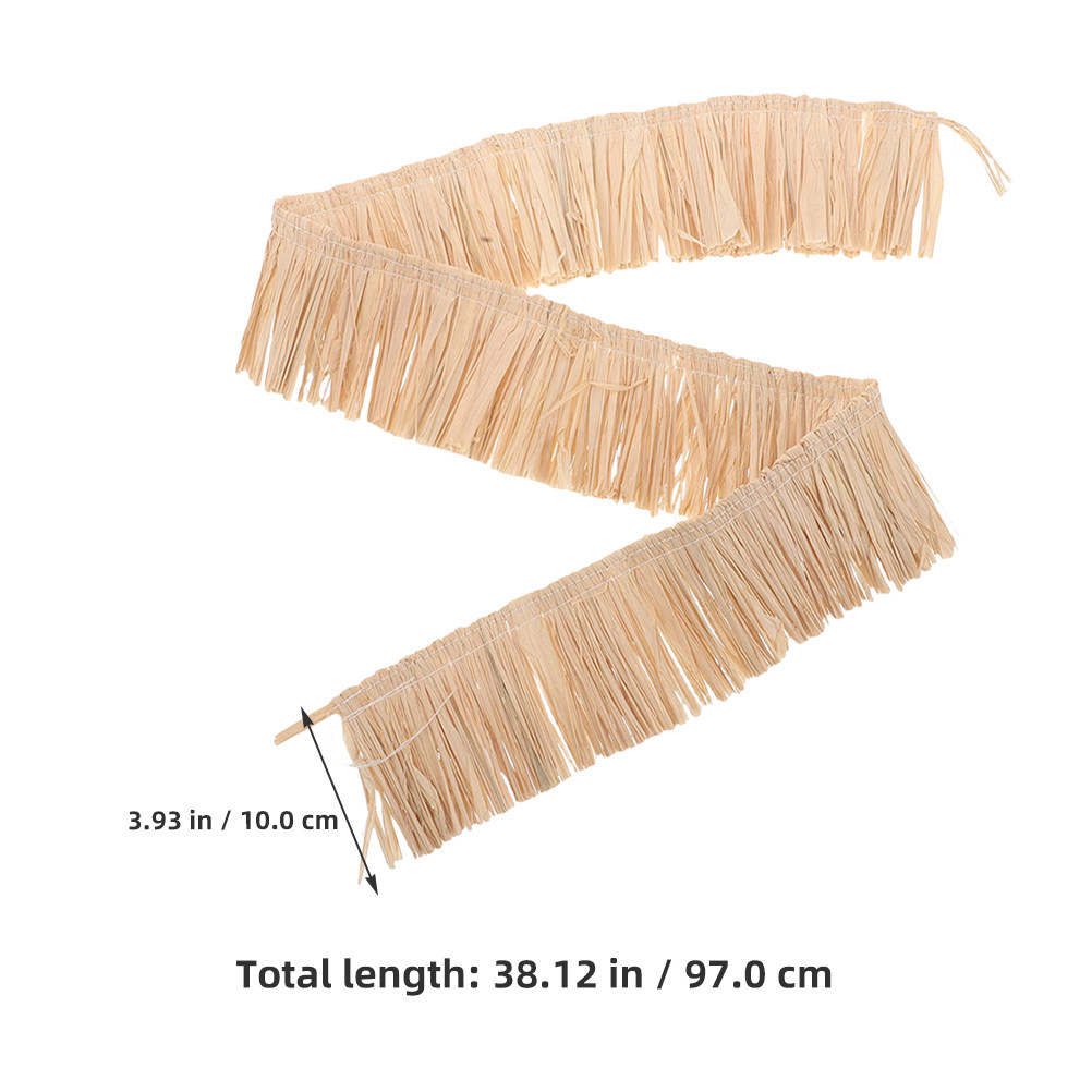2 Stück Raffia-Fransenbänder,  – Tassel Fringe Trim Bewertung und Preis