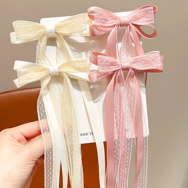 Süße Kinder Bowknot Haarnadeln – Tassel Fringe Trim Bewertung und Preis