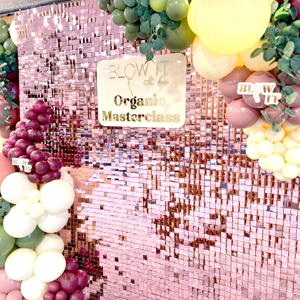Glänzende rosa Wandhintergründ – Sequin Fabric Panel Bewertung und Preis