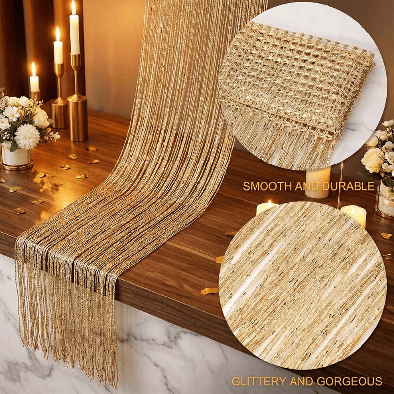 1 Stück goldener, glitzernder  – Sequin Fabric Panel Bewertung und Preis