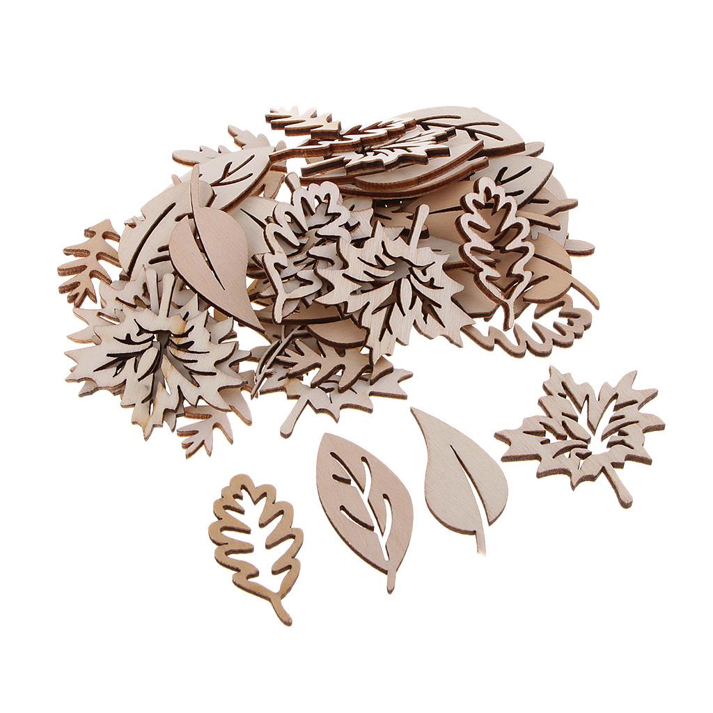 50 Stück Holz blätter Verzieru – Christmas Craft Embellishment Bewertung und Preis