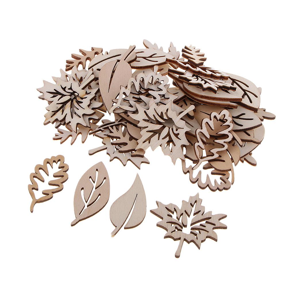 50 Stück Holz blätter Verzieru – Christmas Craft Embellishment Bewertung und Preis