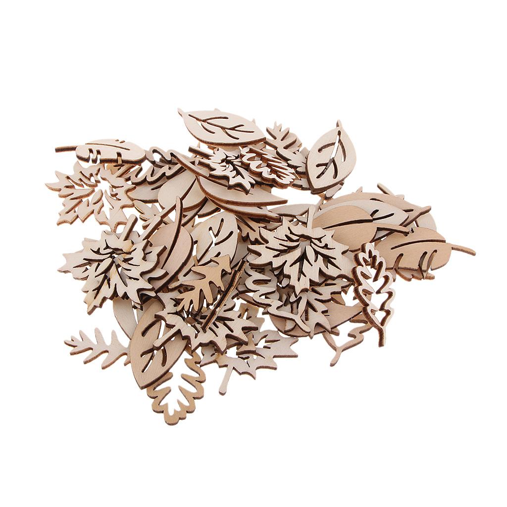 50 Stück Holz blätter Verzieru – Christmas Craft Embellishment Bewertung und Preis