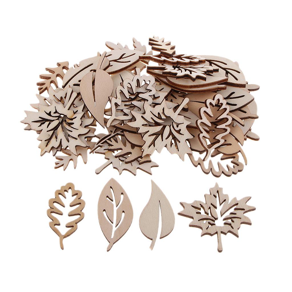 50 Stück Holz blätter Verzieru – Christmas Craft Embellishment Bewertung und Preis