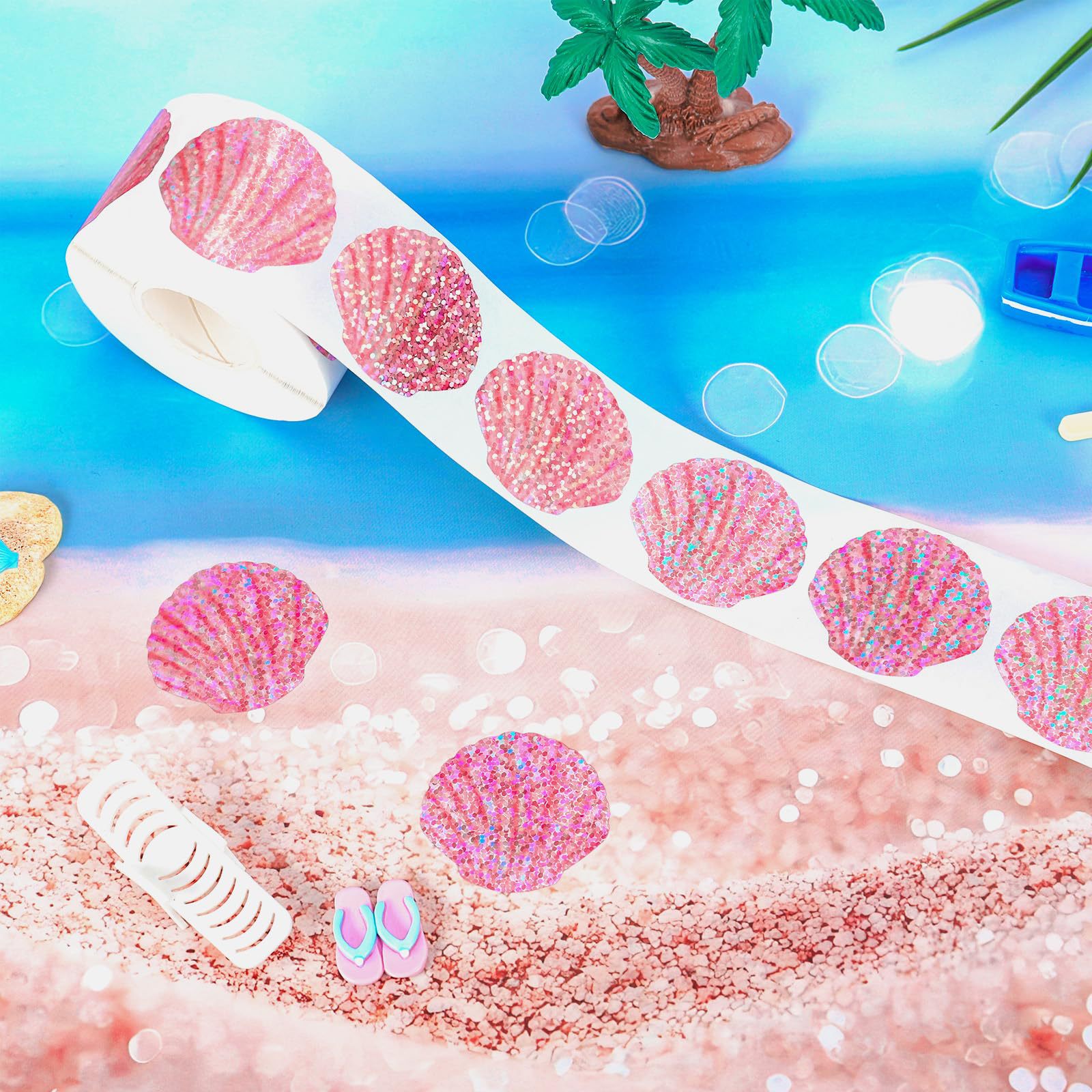 500 Stück Sommer-Muschel-Aufkl – Glitter Vinyl Roll Bewertung und Preis