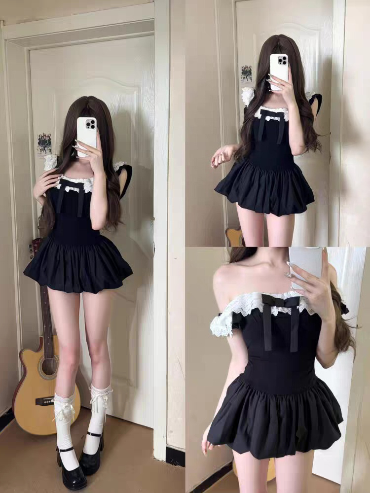 Koreanisches Sexy Off-Shoulder – Elastic Lace Trim Bewertung und Preis