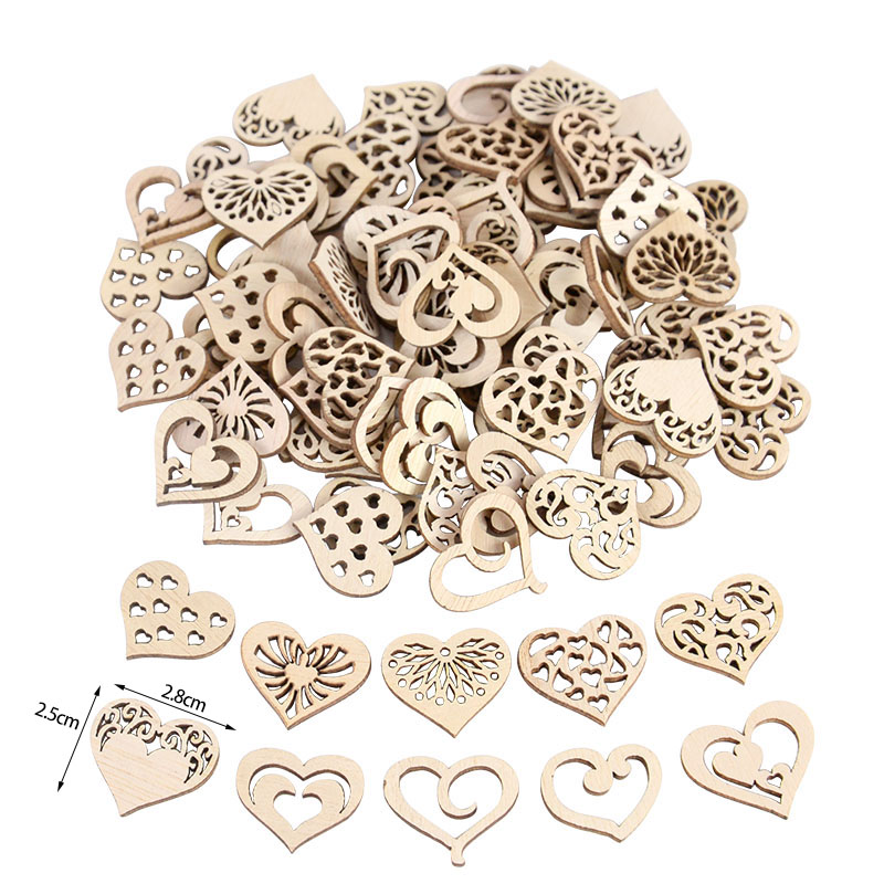 50/100 Stück ausgehöhltes Herz – Embellish Craft Bewertung und Preis