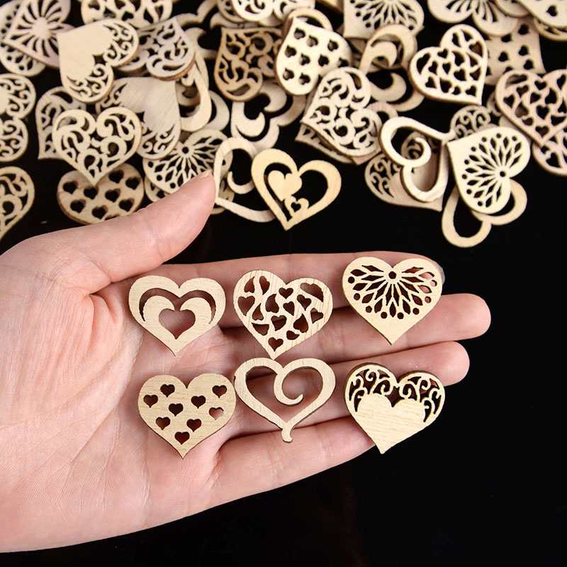 50/100 Stück ausgehöhltes Herz – Embellish Craft Bewertung und Preis