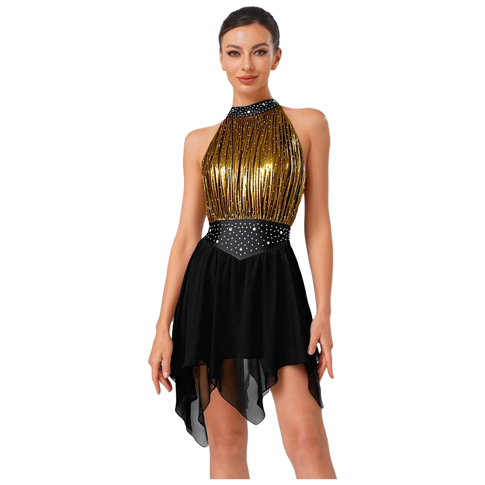 Damen Ärmelloses Glänzendes St – Rhinestone Banding Trim Bewertung und Preis