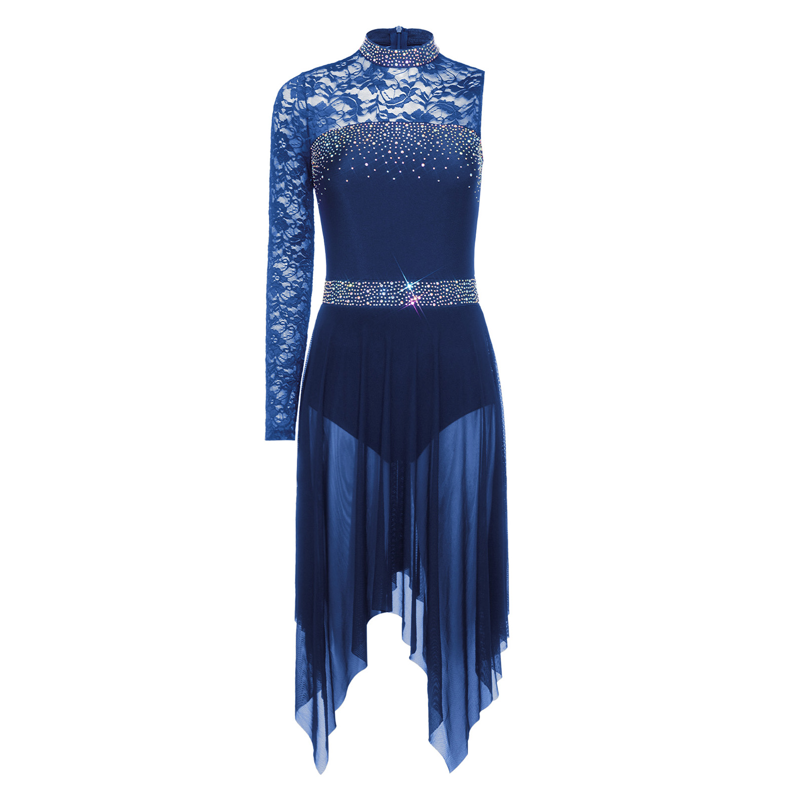 Damen Lyrisches Eiskunstlauf-T – Rhinestone Banding Trim Bewertung und Preis