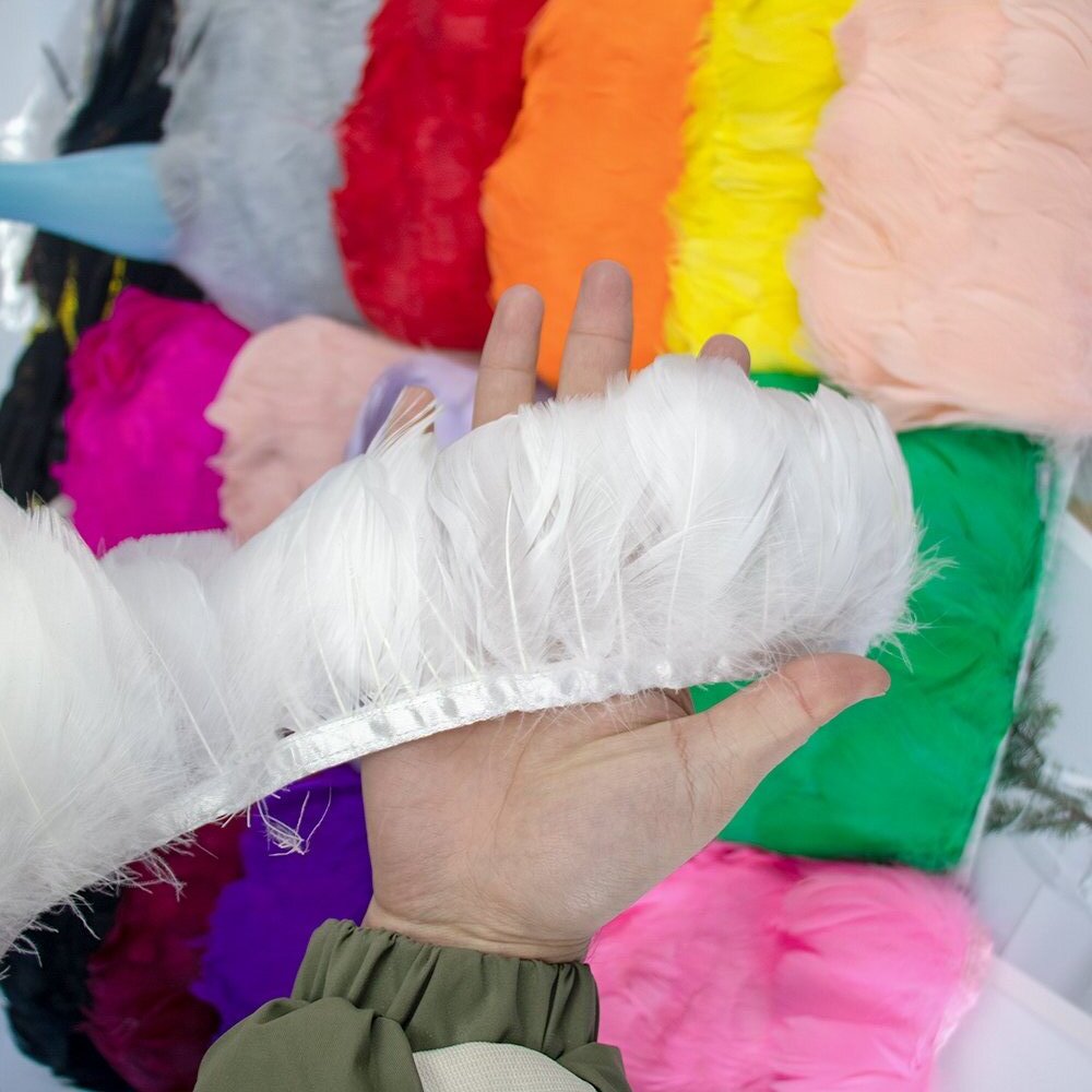 5 Meter 8-10 cm Natürliche Gän – Fringe Ribbon Sewing Bewertung und Preis