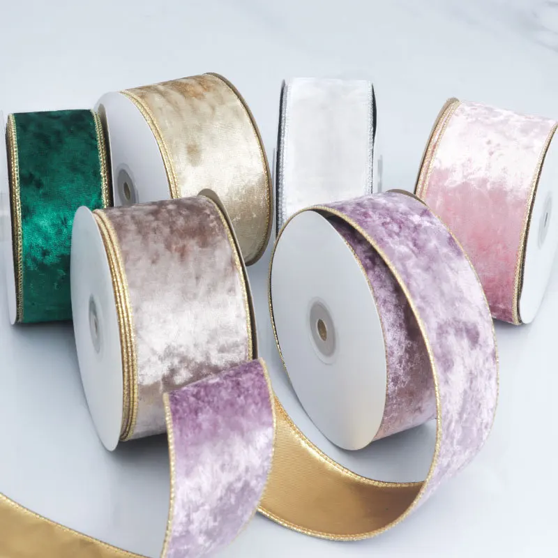 50 mm verdrahtetes, wendbares  – Velvet Ribbon Roll Bewertung und Preis