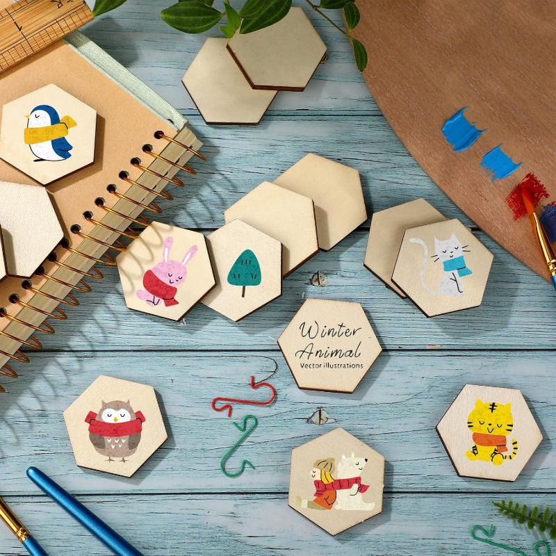 50 Stück 4 cm unlackierte Holz – Embellish Craft Bewertung und Preis