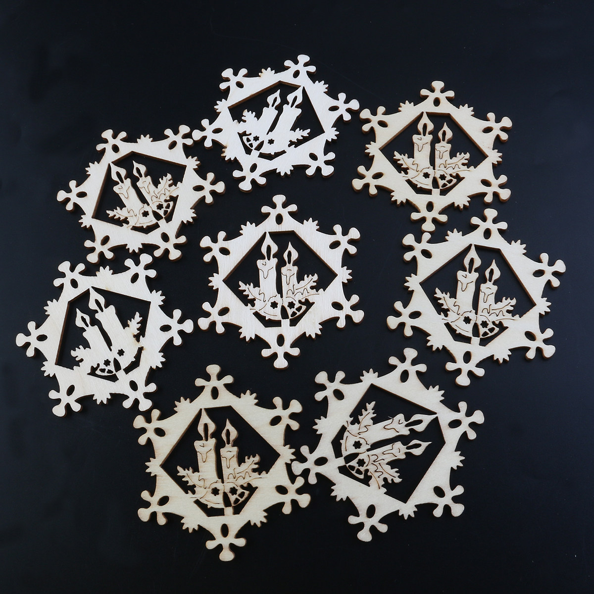 10 Stück Schneeflocken-Anhänge – Christmas Craft Embellishment Bewertung und Preis