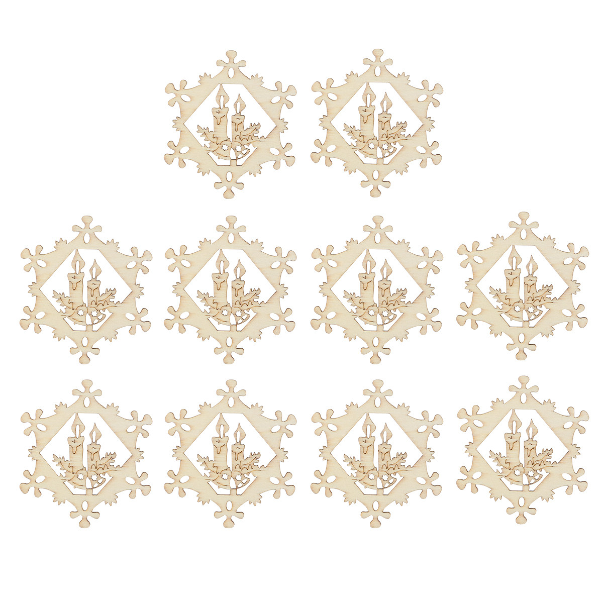 10 Stück Schneeflocken-Anhänge – Christmas Craft Embellishment Bewertung und Preis
