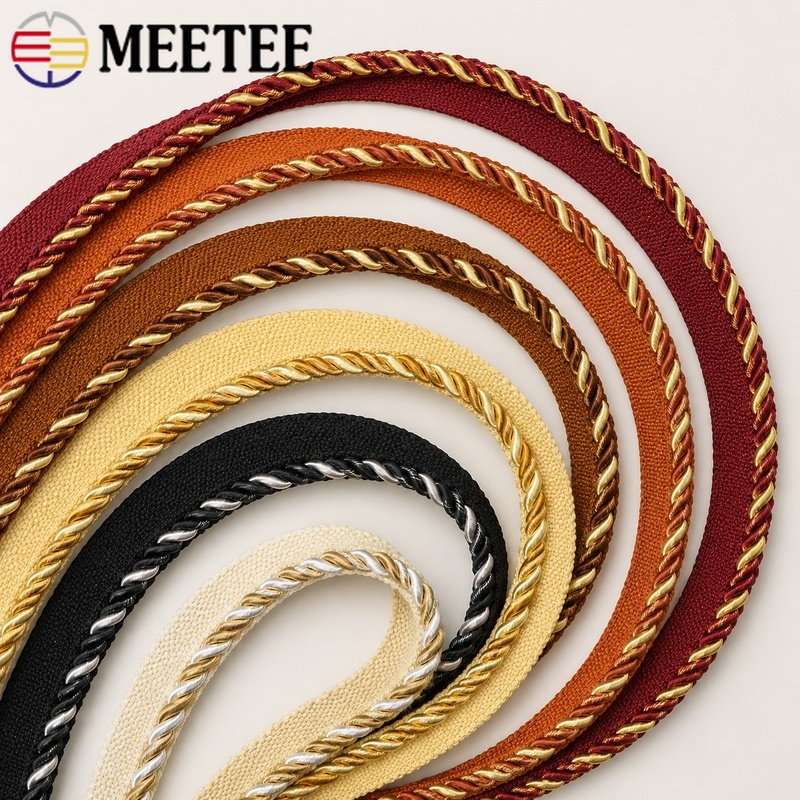 2/5/10/12M Meetee 6mm Zweifarb – Cord Trim Twisted Bewertung und Preis
