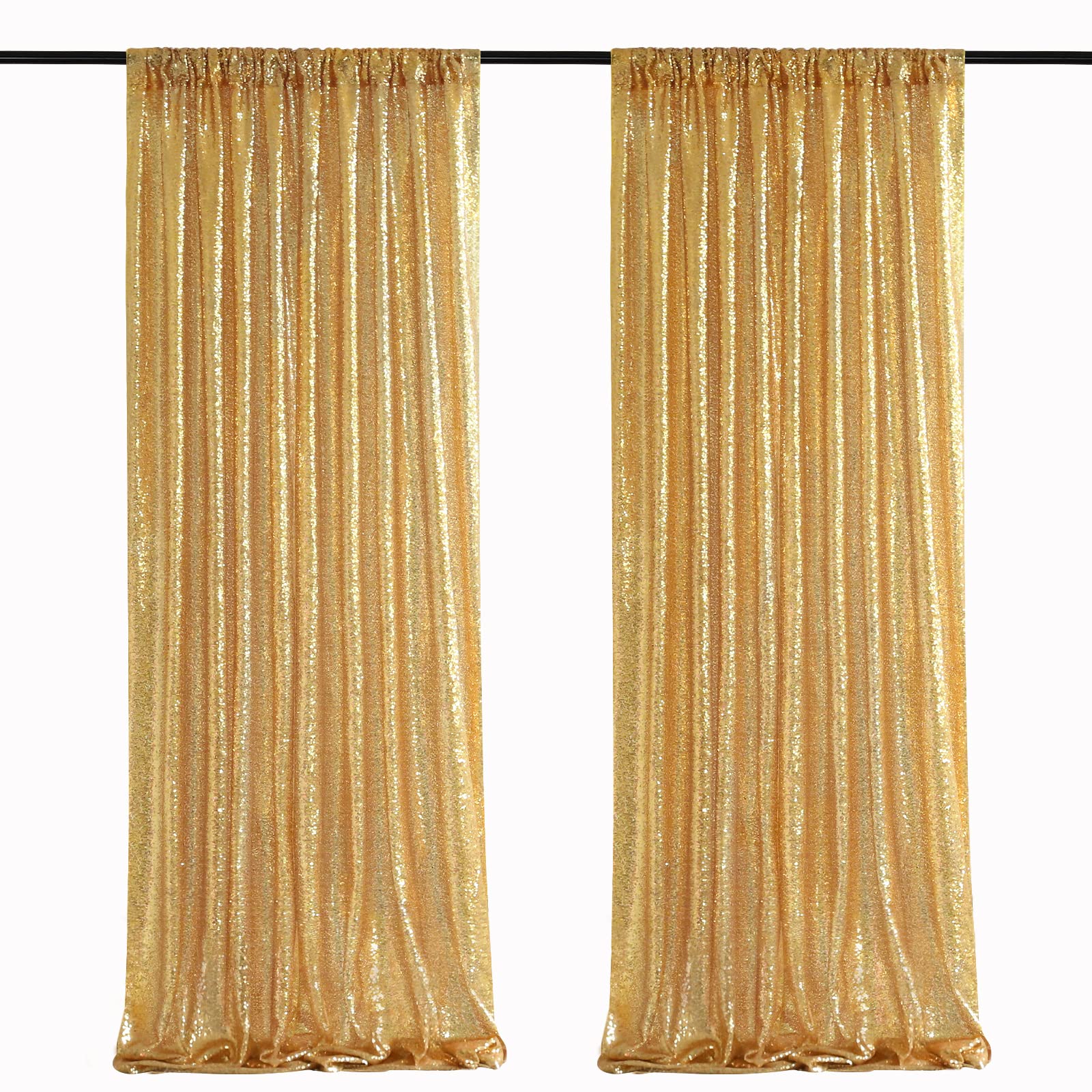 2PCS Gold Pailletten Party Hin – Sequin Fabric Panel Bewertung und Preis
