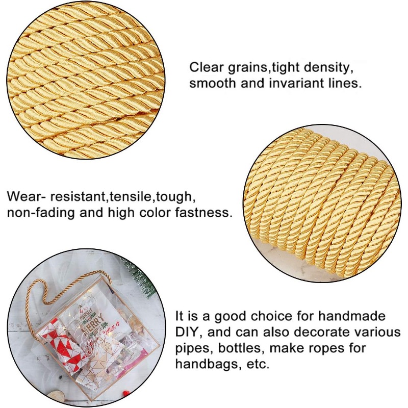 1 Rolle 8 mm 20 Yards gedrehte – Cord Trim Twisted Bewertung und Preis