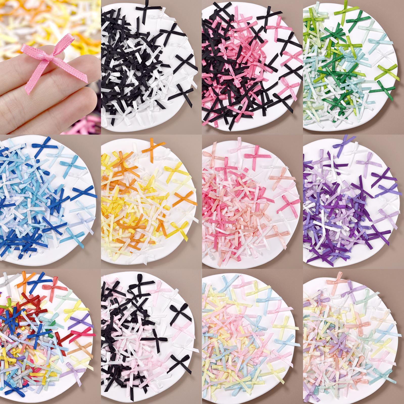 100 Stück 3 mm Bänder, Mini-Sa – Christmas Craft Embellishment Bewertung und Preis