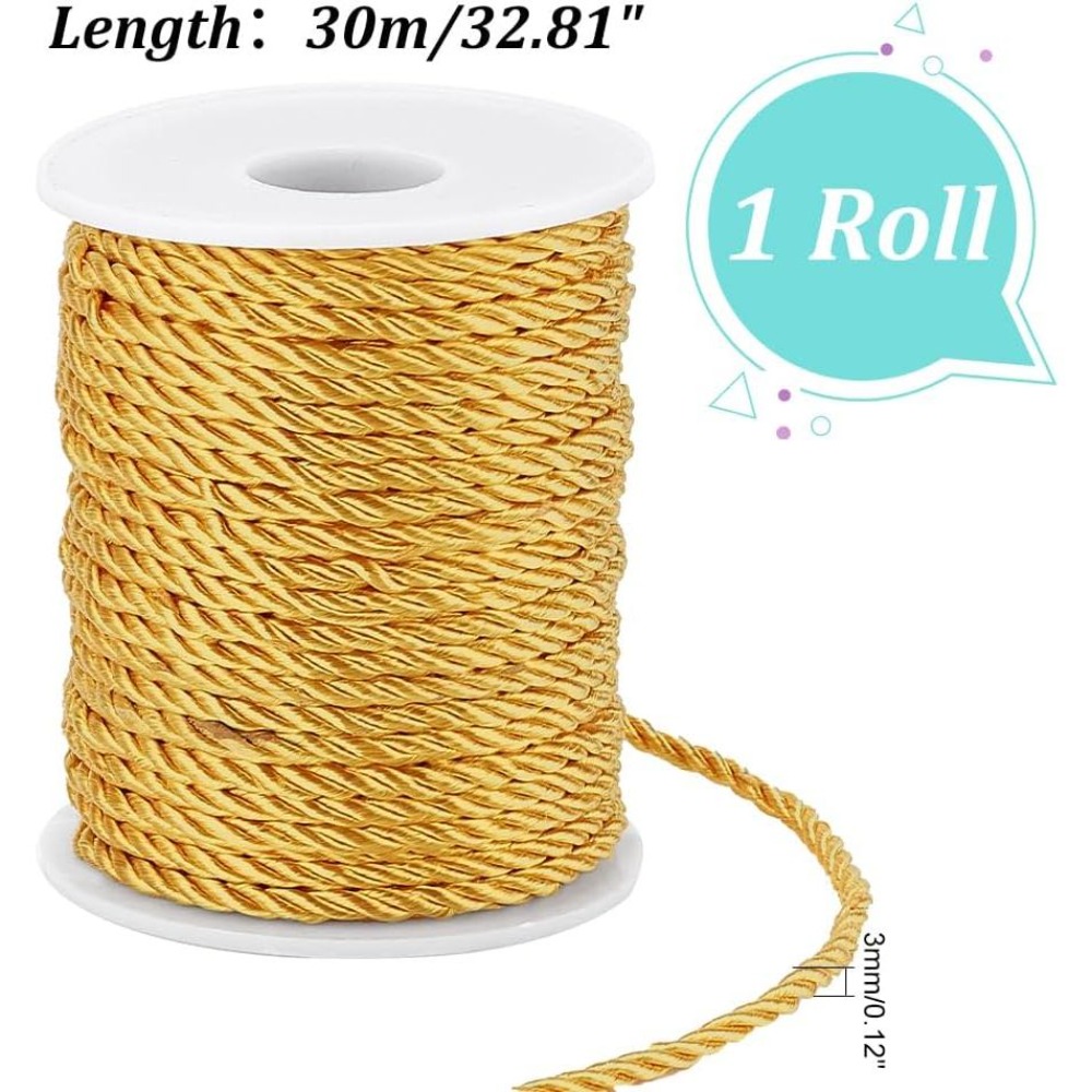 1 Rolle 32 Yards Gedrehte Kord – Cord Trim Twisted Bewertung und Preis