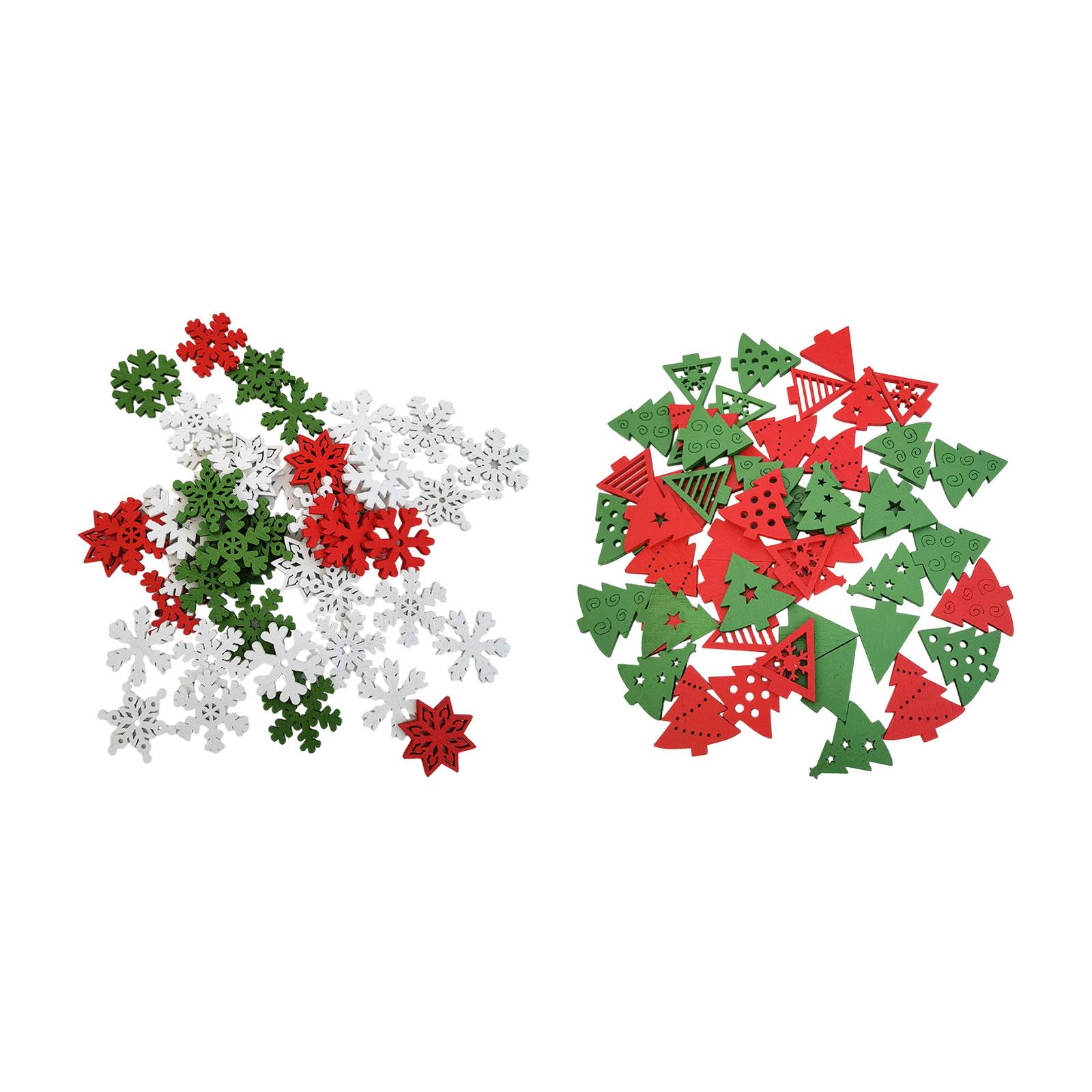 50 Stück Holz-Weihnachtsdekora – Christmas Craft Embellishment Bewertung und Preis