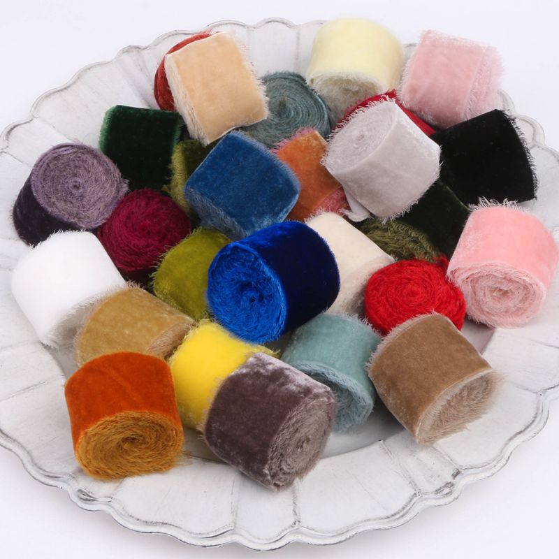 1M/Rolle Beflockung Hand Zerre – Velvet Ribbon Roll Bewertung und Preis
