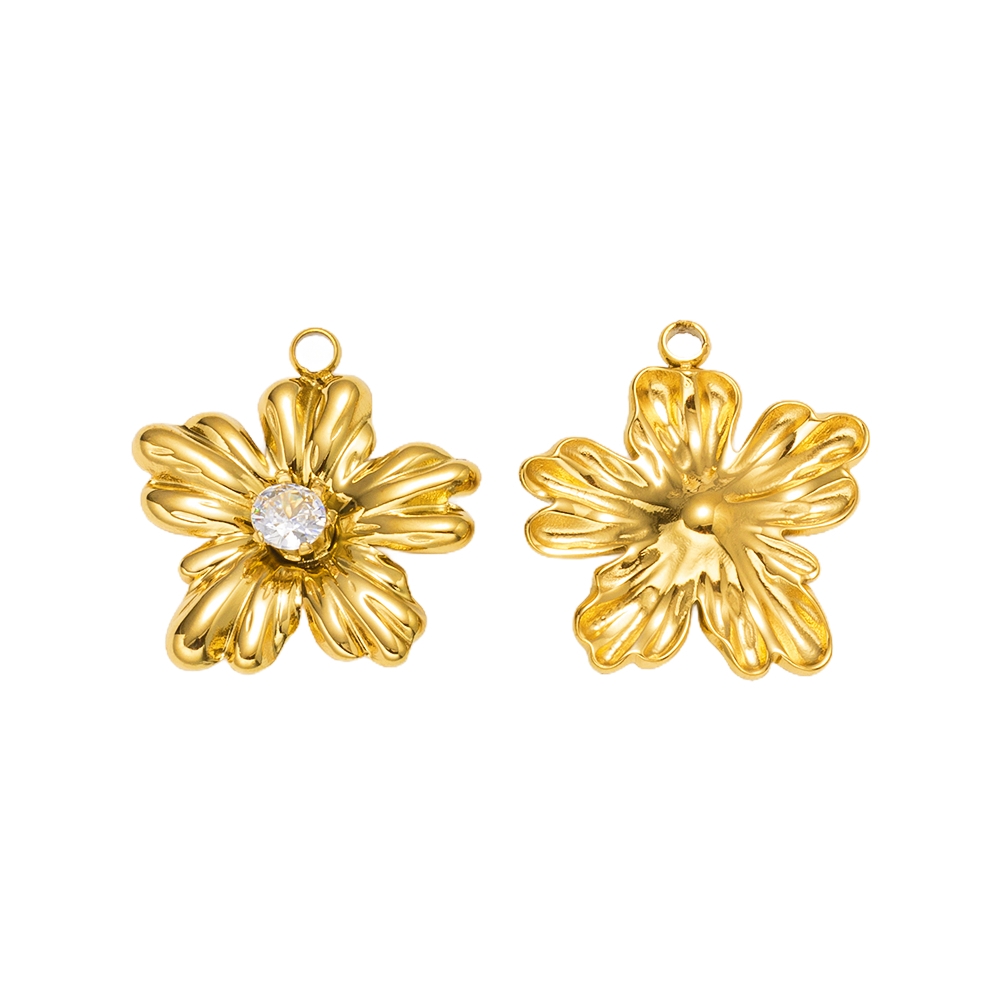 5 Stück Gold Edelstahl Blumen  – Embellishment Crafts Bewertung und Preis