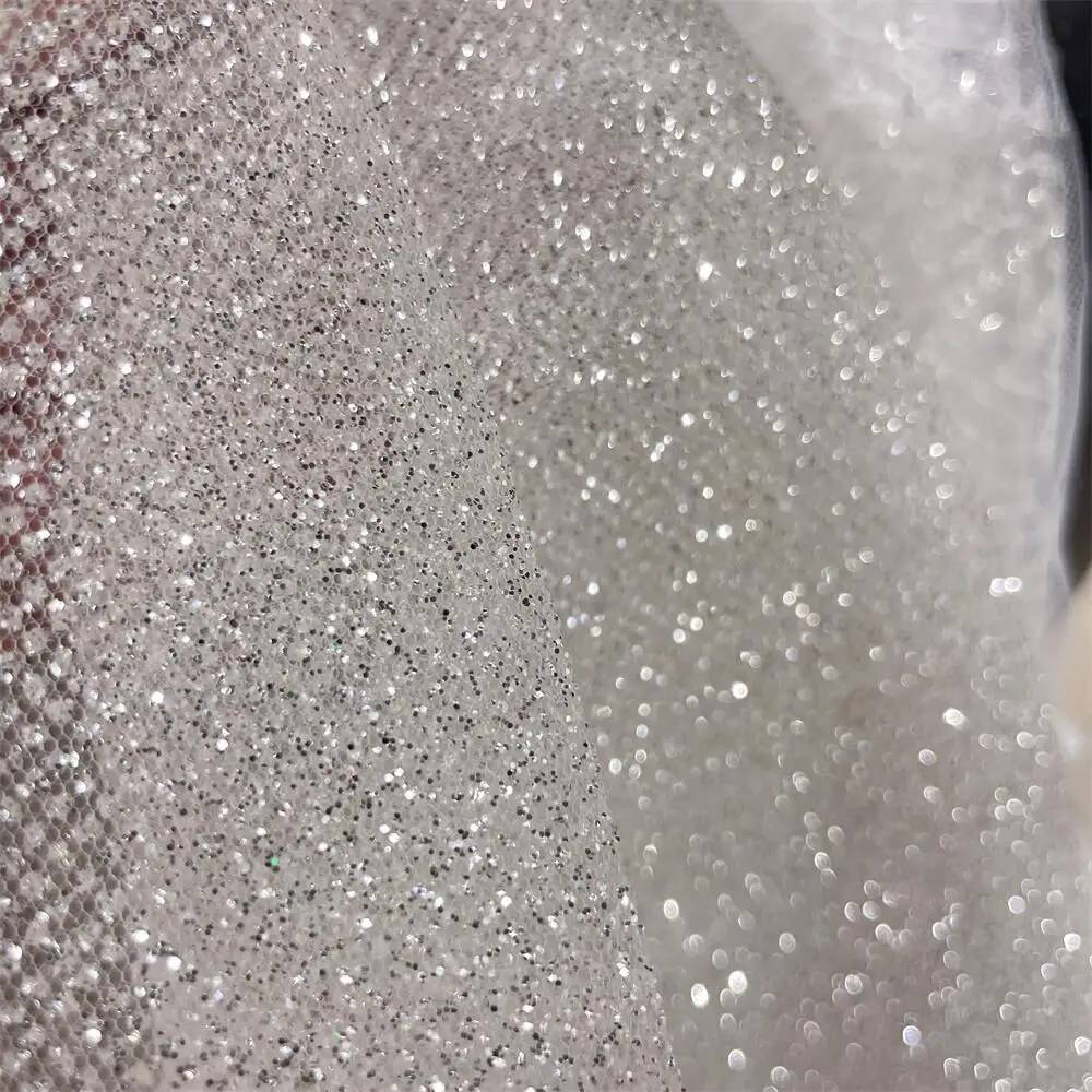 Superdensity-Silber Glitter Ne – Crystal Mesh Fabric Bewertung und Preis